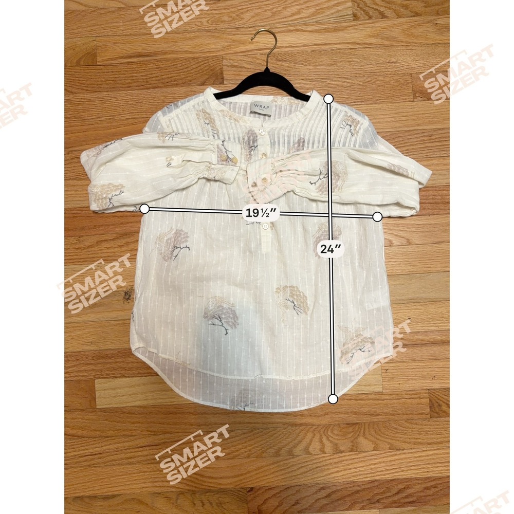 Wrap London Cottagecore Cotton Top Women US 4 Soft Girl Parisian Chic Minimalist - Picture 6 of 6